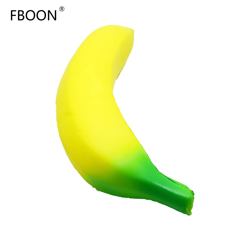 FBOON 18 см Давление ослабитель ПУ Банан мяч рукоятка анти-стресс игрушки