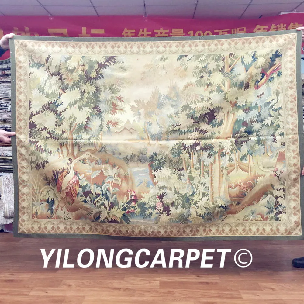 Настенный подвесной гобелен Yilong ковер с рисунком французский стиль сотканный