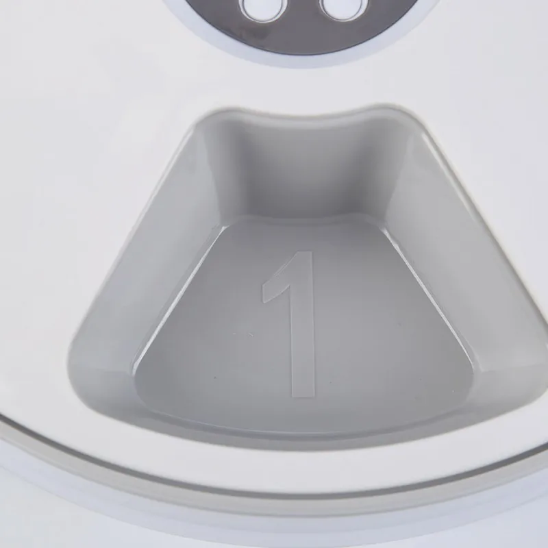 

Digital Timer Automatic Round Pet Feeder 6 Meal Food Dispenser Adopting Food Grade Material For Dogs And Cats