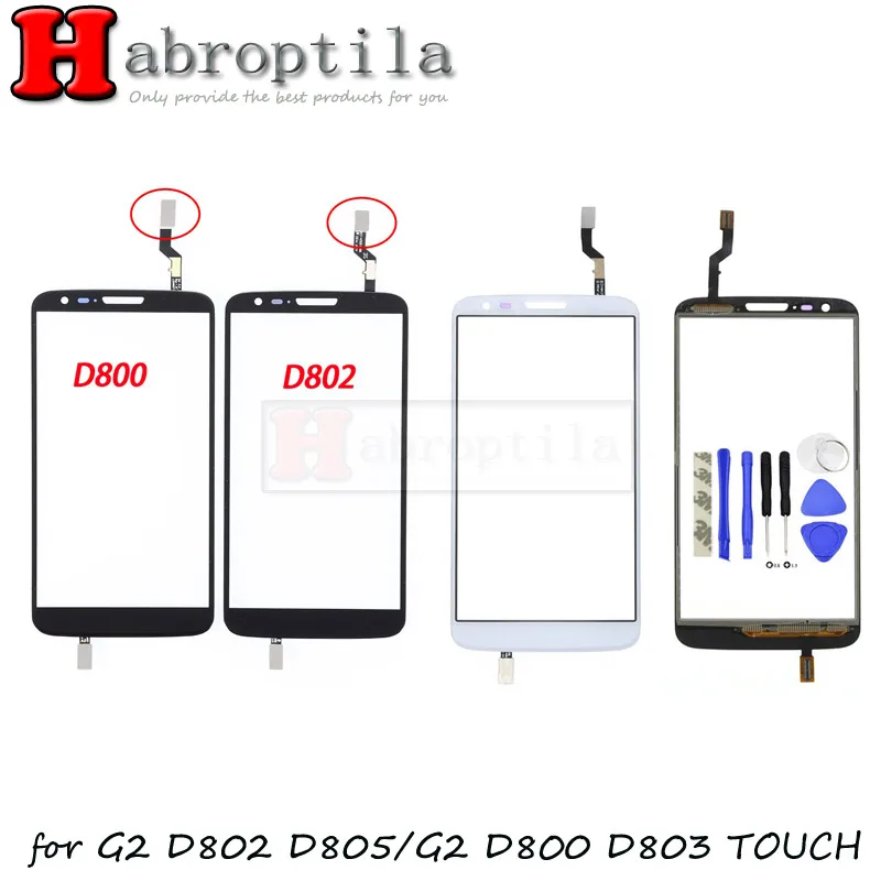 10 шт./лот для LG G2 D802 D805 и D800 D801 D803 Сенсорный экран планшета Сенсор внешний Стекло