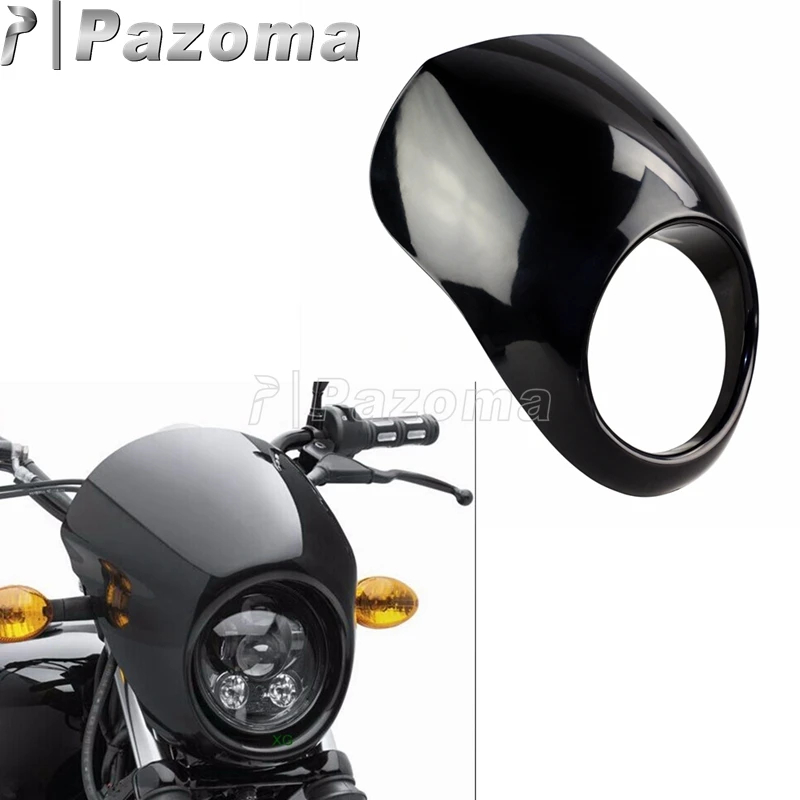 Pazoma черная фара мотоцикла обтекатель для передней вилки крепление Harley Sportster Dyna