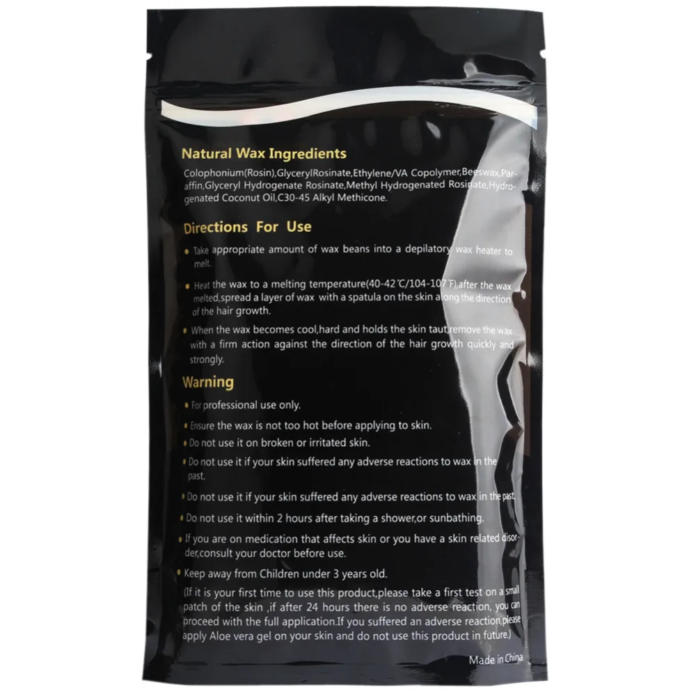 

Honey taste Wax Beans Shaving New Depilatory Wax No paper 250G Painless Allergy Moisturizing Melt For All Skin Men And Women