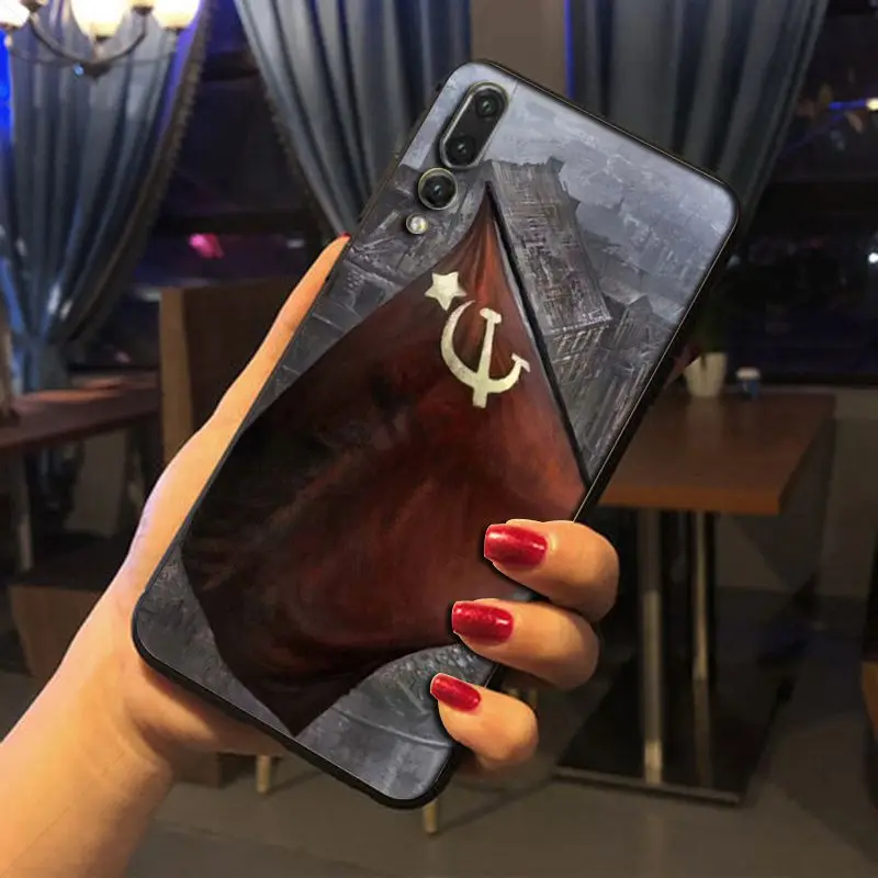 Чехол Yinuoda для телефона с принтом Советского Союза гранж флага huawei p20 pro p20lite honor 8x