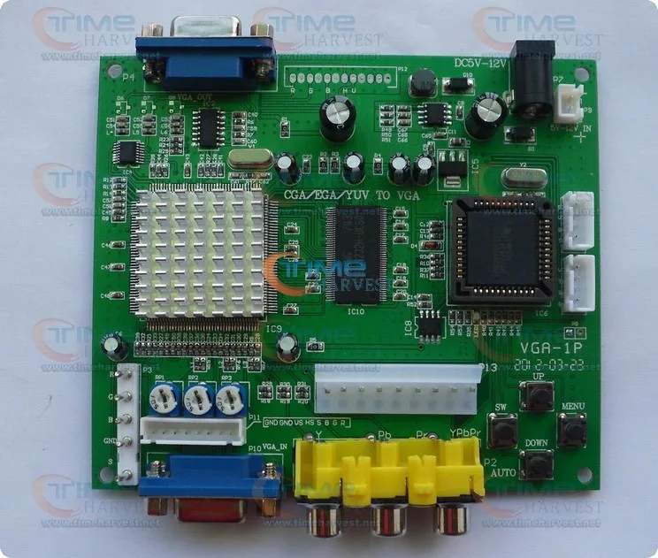 New arrival CGA TO VGA converter/CGA/EGA/YUV to PCB/one output-game accessory for arcade game machine/LCD machine | Спорт и