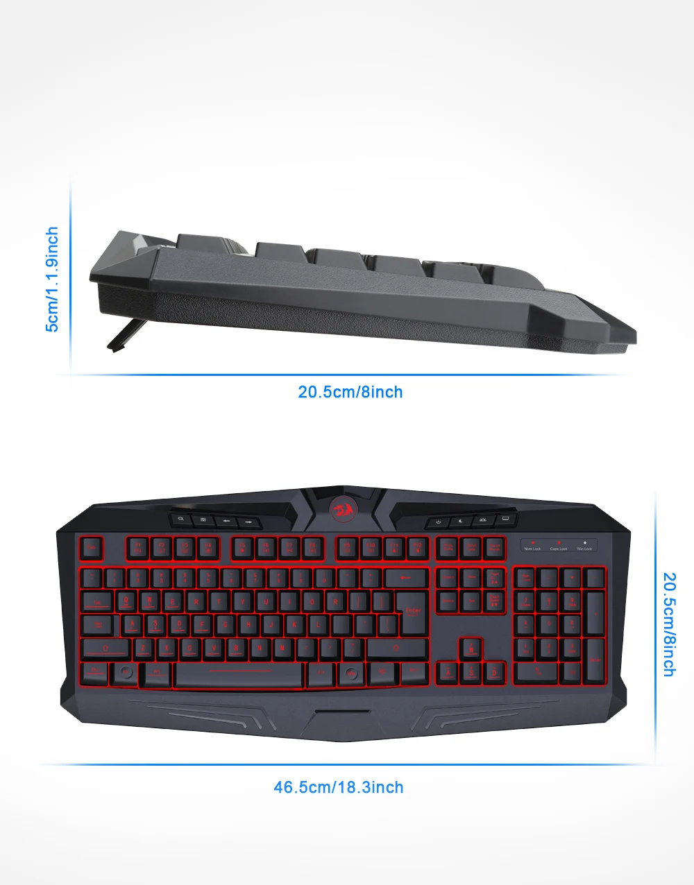 Игровая клавиатура Redragon K503 104 клавиши RGB светодиодный экран с подсветкой