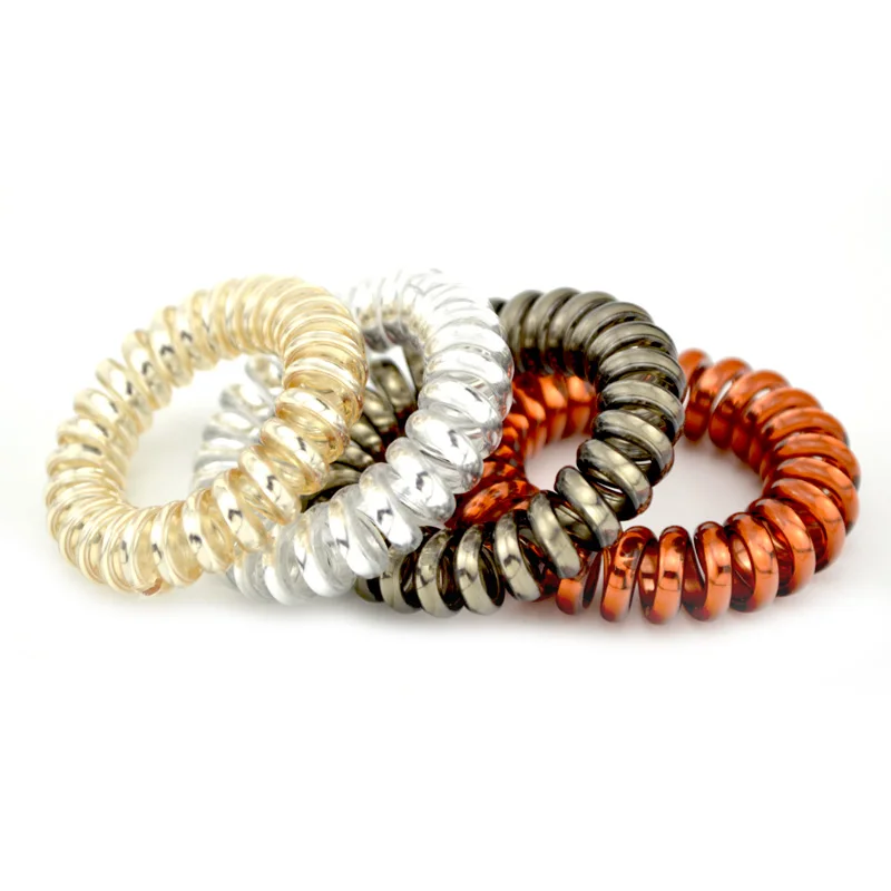 В партии 4 шт. цвета 5 см веревка телефонный провод волосы аксессуары для женщин