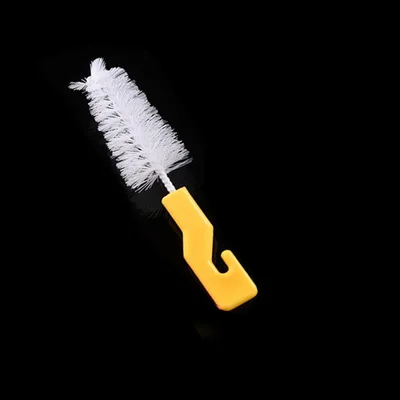 Nipple Brush--Yellow Детское Силиконовое фруктовое зубное кольцо растительное нипплермясное пюре для кормления пищевая штука Нибблер Прорезыватель жевать игрушки 3 размера раскладной дуршлаг s m l - Цвет: Nipple Brush--Yellow