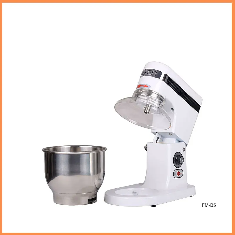 Электрический миксер для пищевых продуктов, миксер для теста, взбиватель яиц, бытовой и коммерческий, с помощью кухонной помощи, 7.5л, разбиваемая головка с чашей для смешивания - Цвет: White