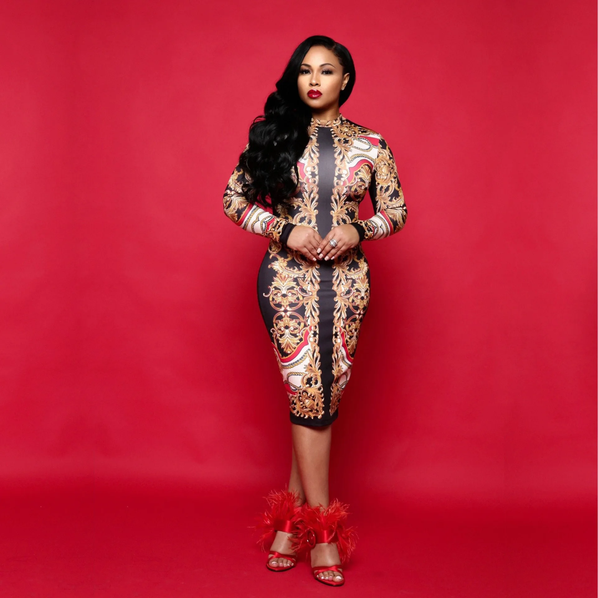 2019 Летний Новый стиль модный Африканский Национальный цифровая печать