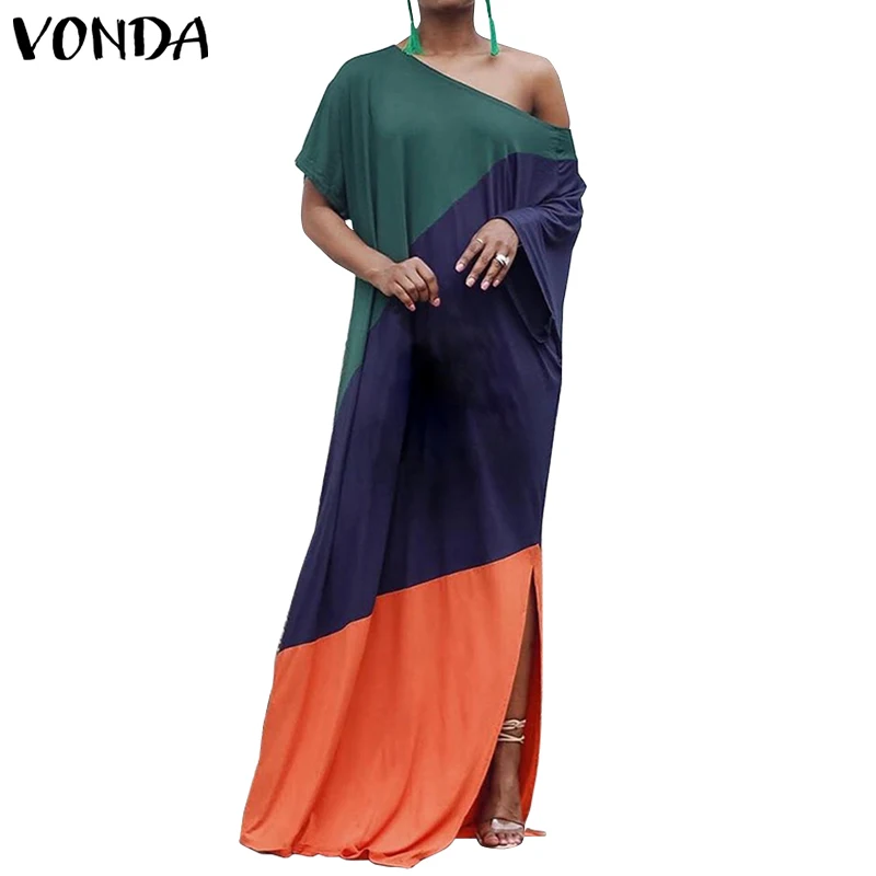 VONDA сексуальное облегающее летнее платье с круглым вырезом Повседневное платье для будущих мам Волшебный цвет короткий рукав Пляжное платье в богемном стиле для девочек Vestido Robe Femme