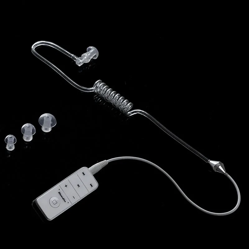Bluetooth гарнитура вакуумная прозрачная спиральная противорадиационная наушники