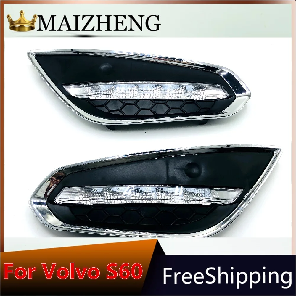 Светодиодный дневной свет для VOLVO S60 2011 2012 2013 с siganls Водонепроницаемый 12В
