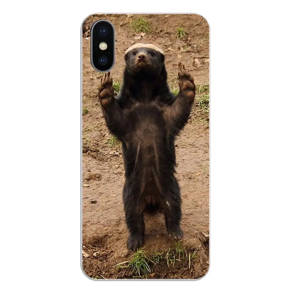 Silicone Phone Cover Bag Cartoon Honey badger For Huawei G7 G8 P7 P8 P9 Lite Honor 4C 5X 5C 6X Mate 7 8 9 Y3 Y5 Y6 II 2 Pro 2017 |