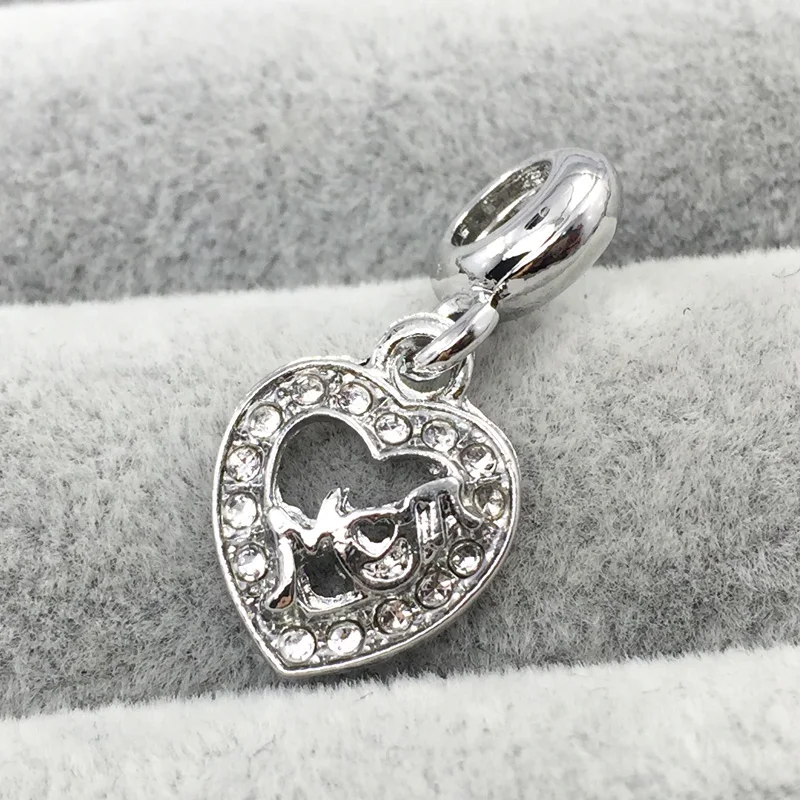 Center of My Heart M Charm Beads Fit Original Pandora Bracelet&ampBangles Fashion DIY Jewelry Gift | Украшения и аксессуары