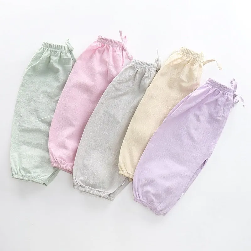 Шаровары для маленьких мальчиков 2018 летние детские штаны Антимоскитные девочек