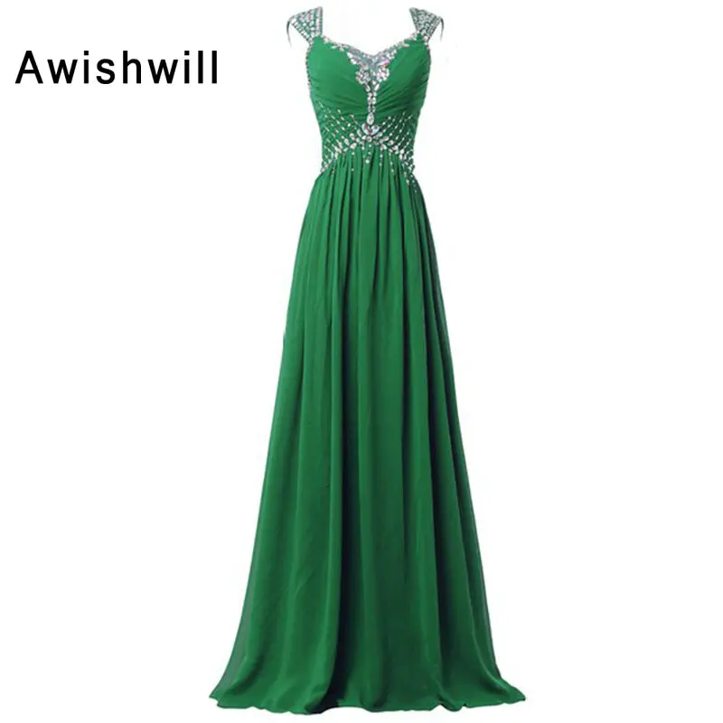 Женское шифоновое вечернее платье Элегантное Длинное в пол с