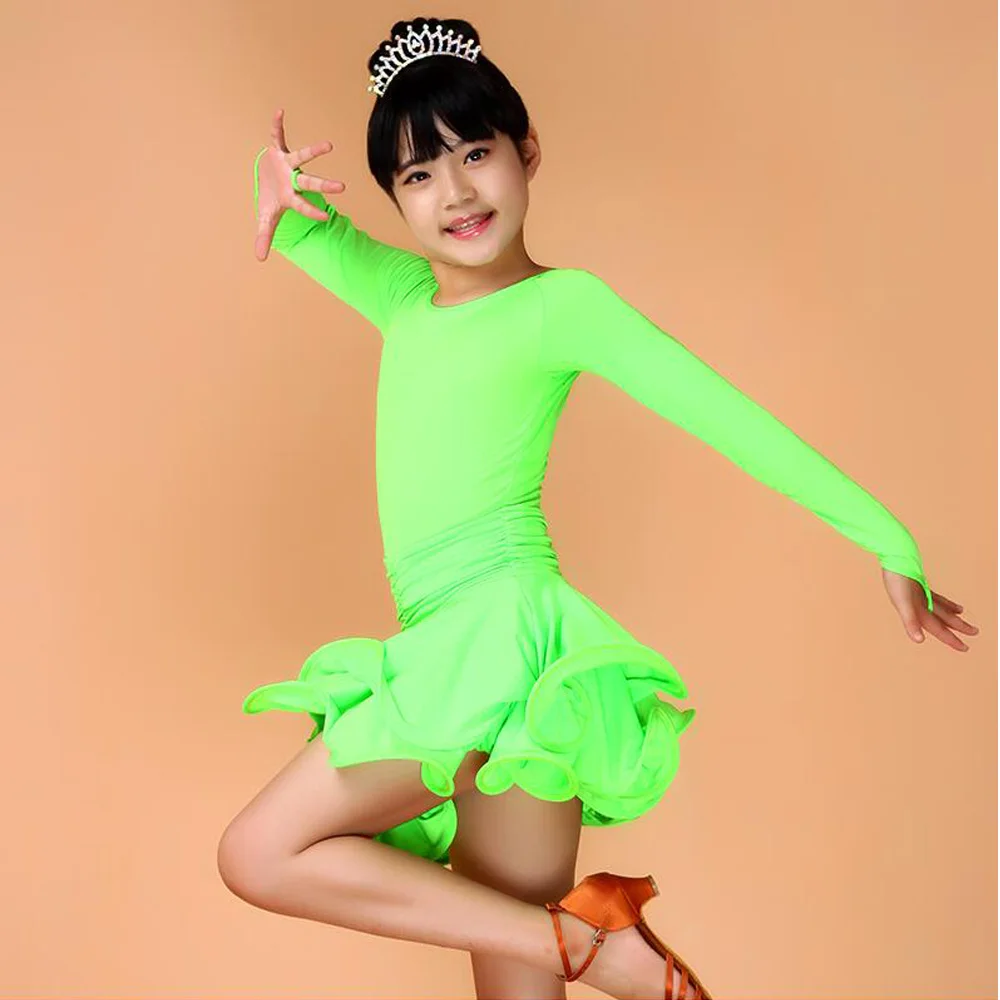 Детское платье для латиноамериканских танцев Чача Румба танго сальса бальные