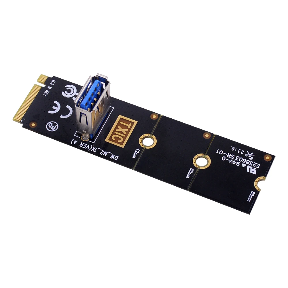 CHIPAL NGFF M.2 для USB 3 0 переносная карта M2 M Key адаптер PCI E 1x до 16x переходная