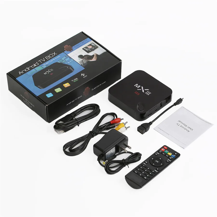 Оригинальная ТВ приставка на Android mhiii 4K ТВ приставка Amlogic S802 четырехъядерный 1G 8GB 1080P wifi Android ТВ приставка