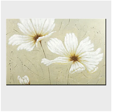 

One Pc Hand Painted Modern Canvas Painting Wall Decor Floral Oil Paintings Flower canvas Wall art set for Home Decor