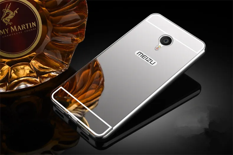 Silver Роскошные зеркальные чехлы из розового золота для Meizu M5 Note, алюминиевая металлическая рамка, задняя крышка для Meizu M3 Note Meilan NOTE 3 - Цвет: Silver