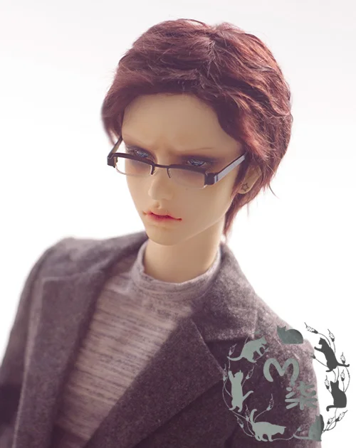 M7 bjd парик из мохера морковный блонд короткий 8 9 дюймов 7 6 1/3 1/4 1/6 SD MSD YOSD|doll wig|wig
