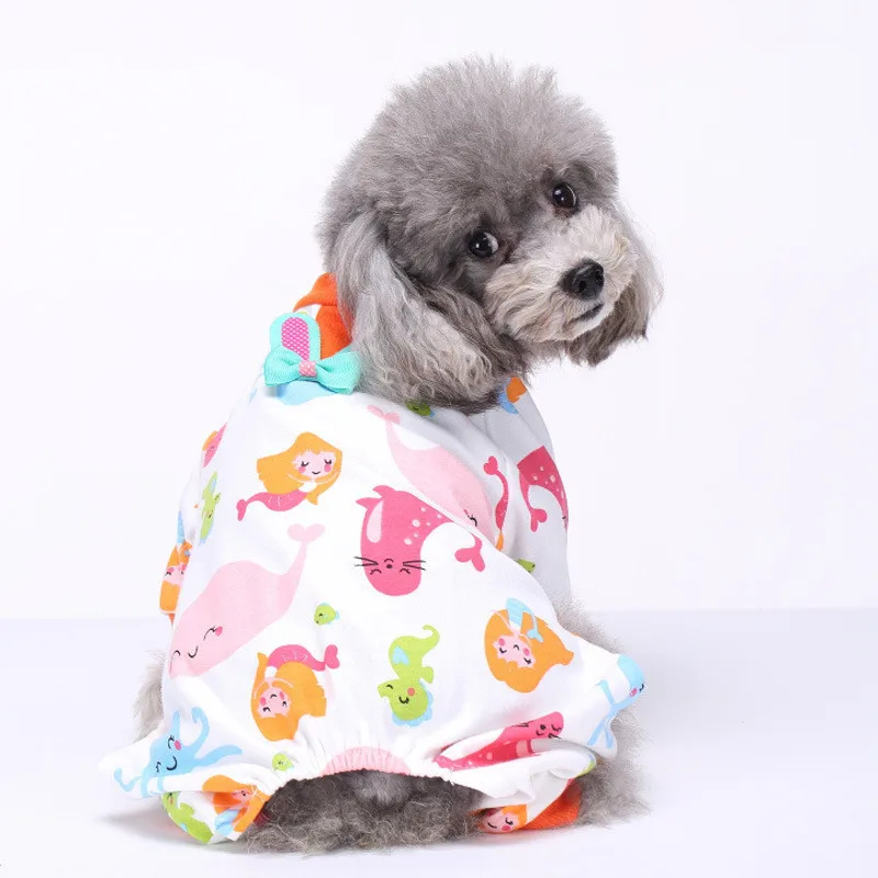 AHUAPET Clothing For Dog Jumpsuit Vest Pajamas French Bulldog Puppy Clothes Costumes Cotton Hot Sale Animal Supplies | Дом и сад