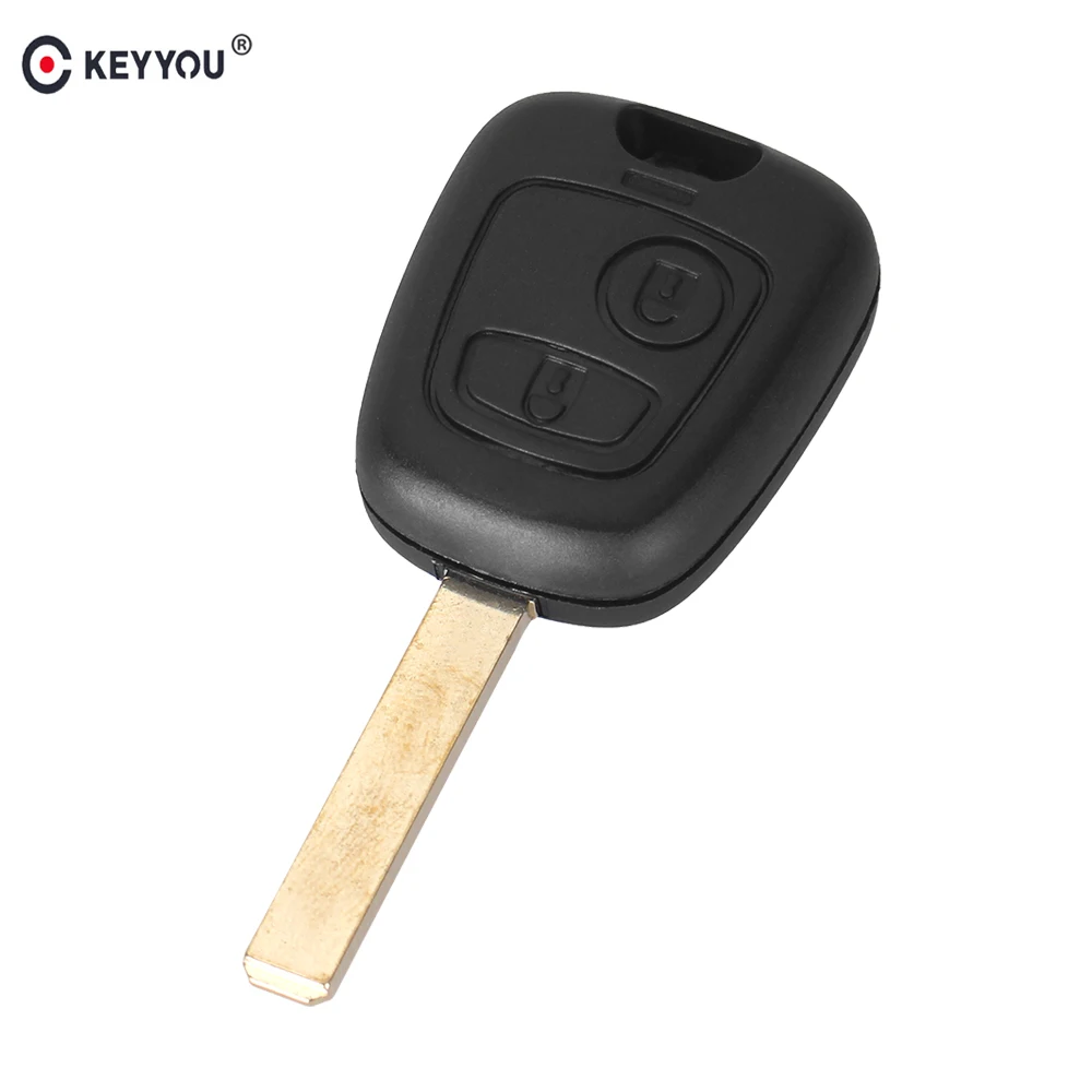 KEYYOU 2 кнопки дистанционного ключа чехол оболочка брелок для Peugeot 307 Автомобильный
