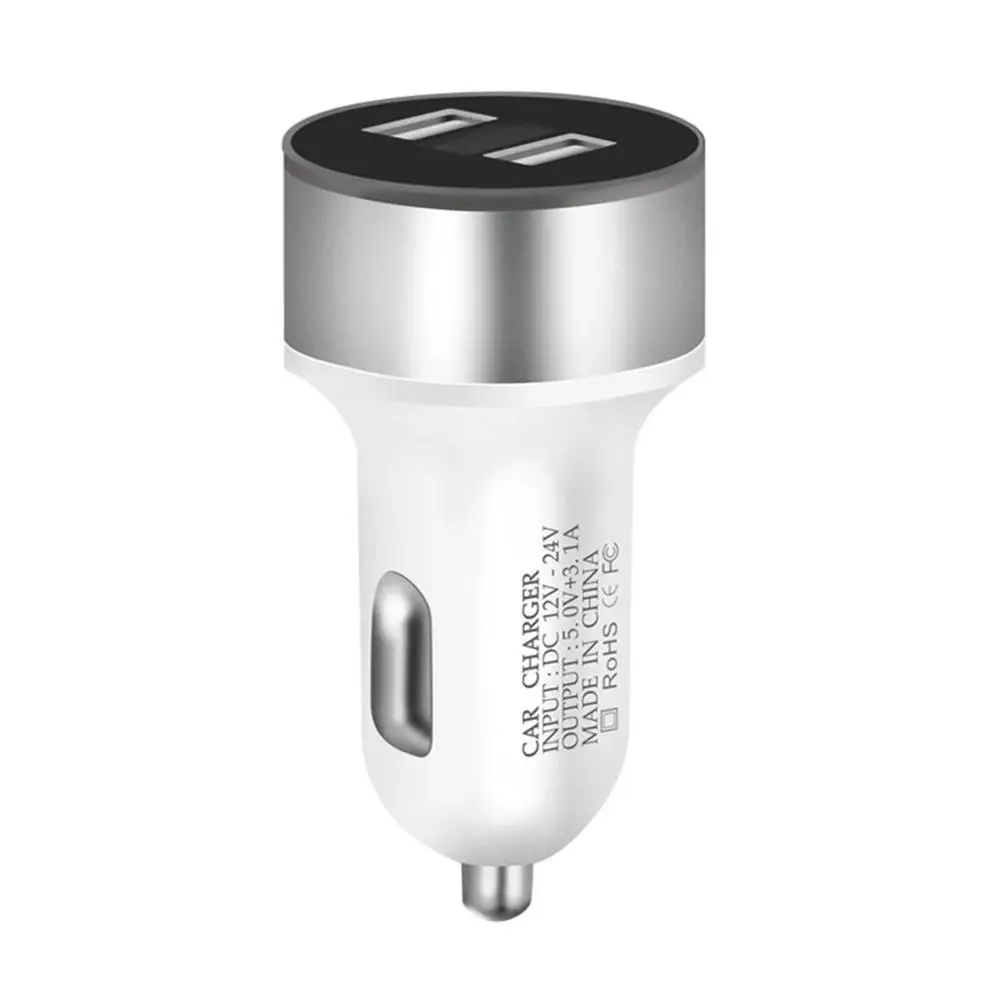 Двойной USB 12V-24V 3.1A мобильный телефон автомобильное зарядное устройство адаптер