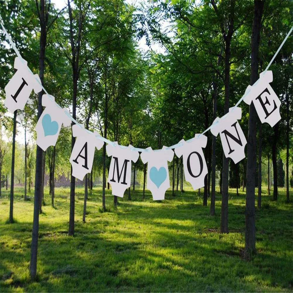 1 Набор бумажный флаг для фотобудки Я один|decorative decorative|decor girldecoration boy |