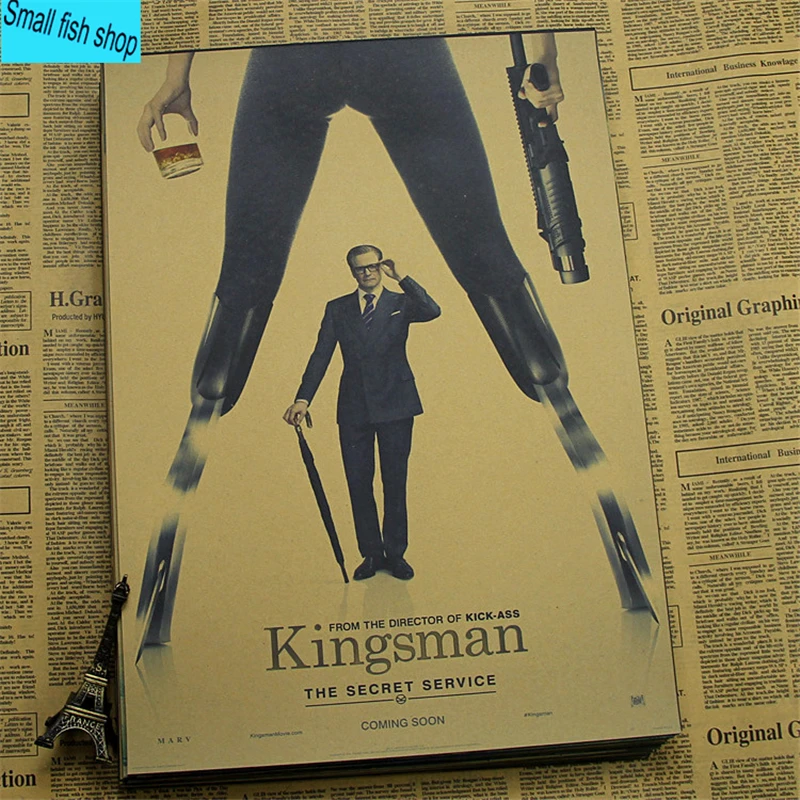 Kingsman Секретная служба Тарон Эгертон украшение для дома Крафт Фильм плакат