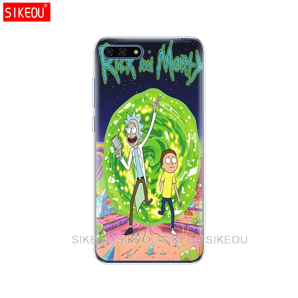 31463 Силиконовый чехол для телефона huawei Honor 7A PRO 7C Y5 Y6 Y7 Y9 Prime Рик и Морти - Цвет: 31463