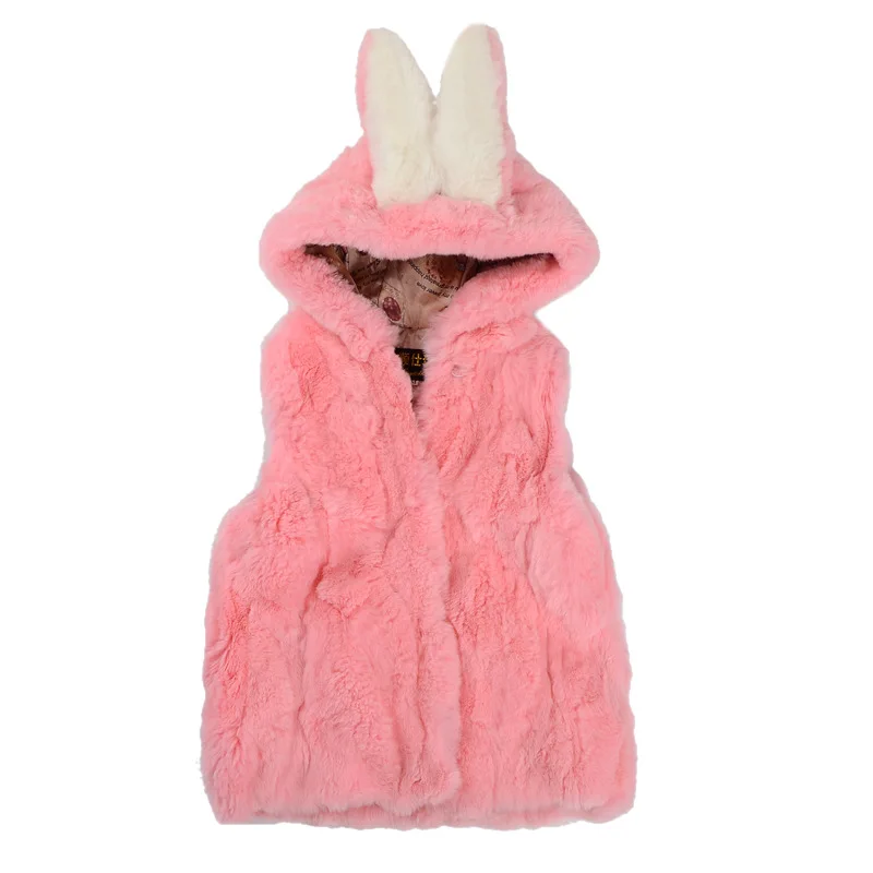 6865 г. Новая модная осенне зимняя меховая жилетка для мальчиков теплая с