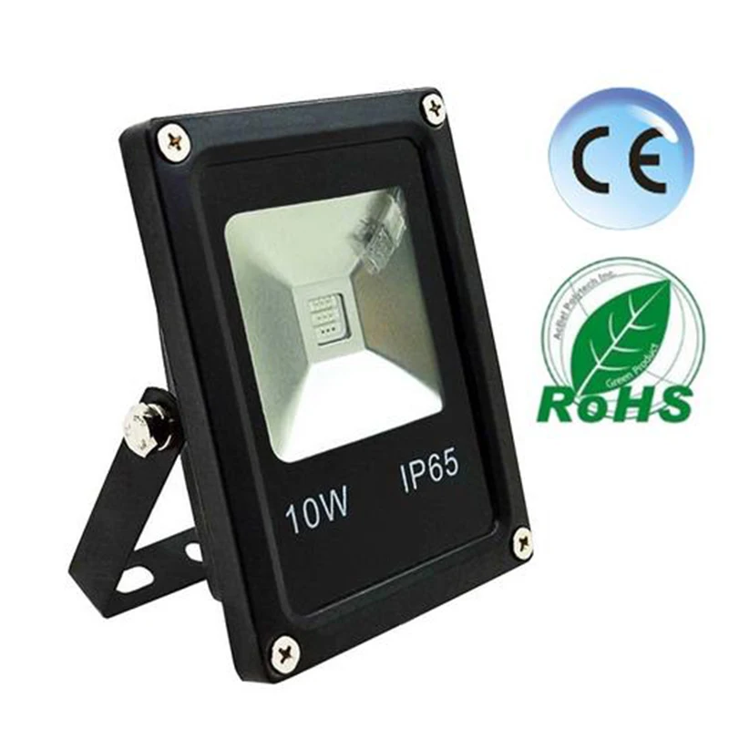 GLW IP65 Водонепроницаемый Светодиодный прожектор 10 Вт RGB пульт дистанционного