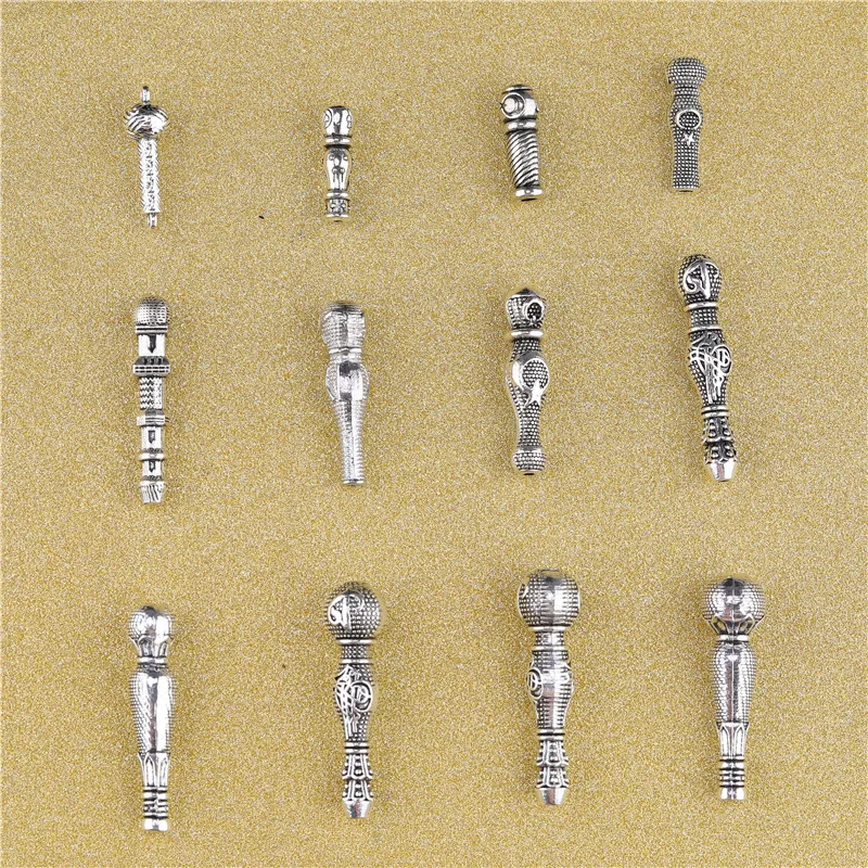 20 шт. несколько стилей подвески сплав полые Длинная форма бусины украшение для