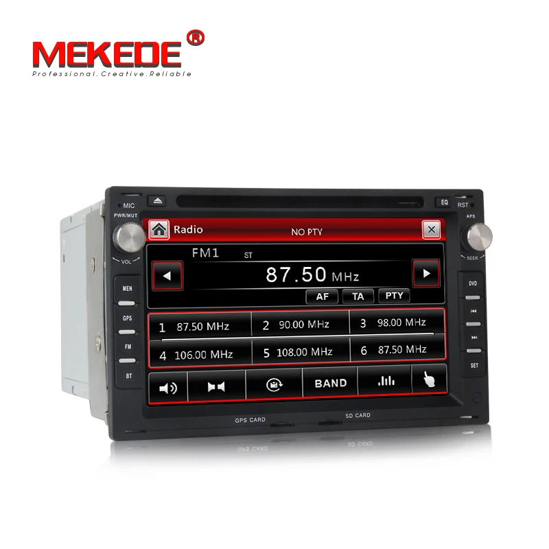 MEKEDE HD 2 din 7 дюймов Автомобильный DVD для VW Passat/JETTA/Bora/Polo/GOLF CHICO/SHARAN Поддержка заднего вида+ карта 16 г