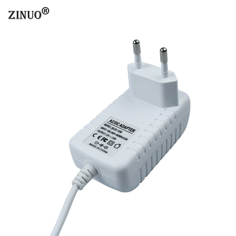 ZINUO, 12 В, 2 А, 24 Вт, ЕС, штепсельная вилка, адаптер питания, зарядное устройство, источник питания, переменный ток, 100-240 В, постоянный ток, 12 В, 2 А, преобразователь, светодиодный, трансфомер, стандарт ЕС, вилка
