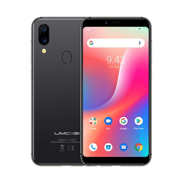 Space Gray UMIDIGI A3, Android 9,0, глобальная полоса, 5,5 дюймов, incell HD+ дисплей, 2 ГБ+ 16 ГБ, смартфон, четырехъядерный, 12 Мп+ 5 МП, разблокировка лица, двойной, 4G, мобильный телефон - Цвет: Space Gray