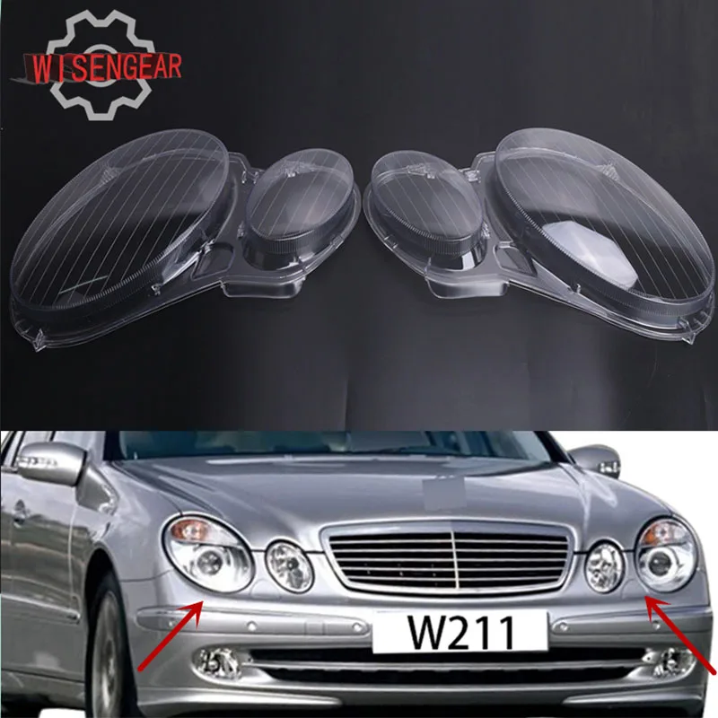 Крышка передней фары для Benz W211 крышка объектива Mercedes E Class E350 E320 E500 2006 2007 2008 PD554 |