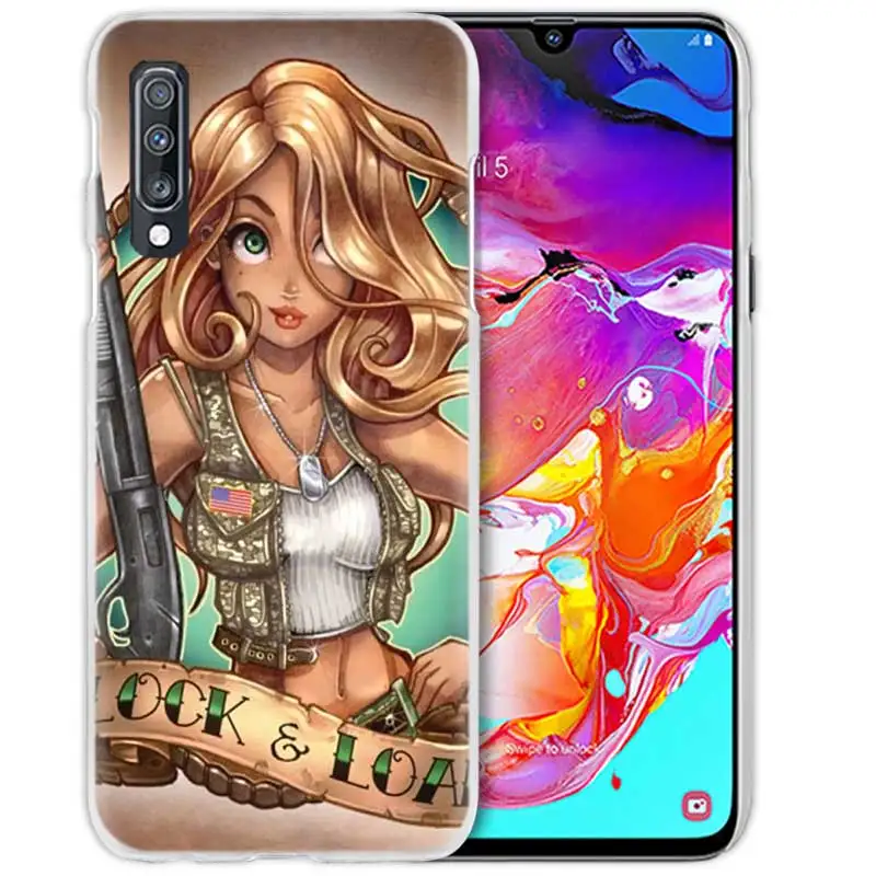 Принцесса Ариэль маленькая чехол с русалкой для samsung Galaxy M40 A50 A80 A70 A60 A40 A30 A20e A10 J4 J6 плюс J8 жесткий чехол из поликарбоната