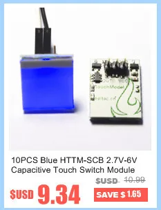 10 шт. синий HTTM-SCB 2.7 В-6 В емкостный сенсорный модуль коммутатора сильная анти-помех