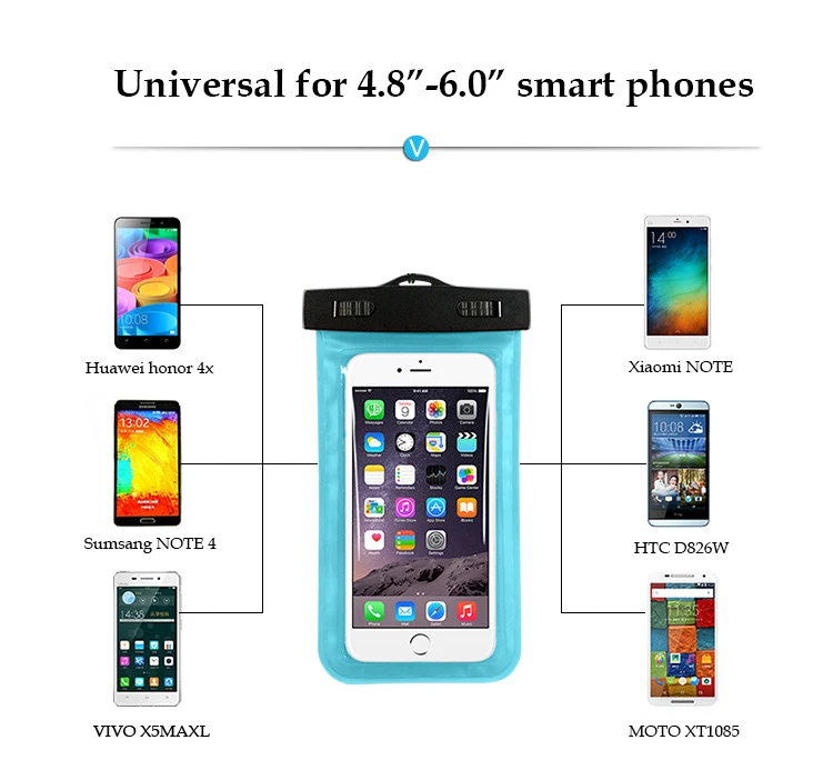 JKING Универсальный Водонепроницаемый Чехол для iPhone X XS MAX 8 7 6 s 5 Plus Чехол Пакет сумка Чехлы для телефона Coque водонепроницаемый чехол для телефона