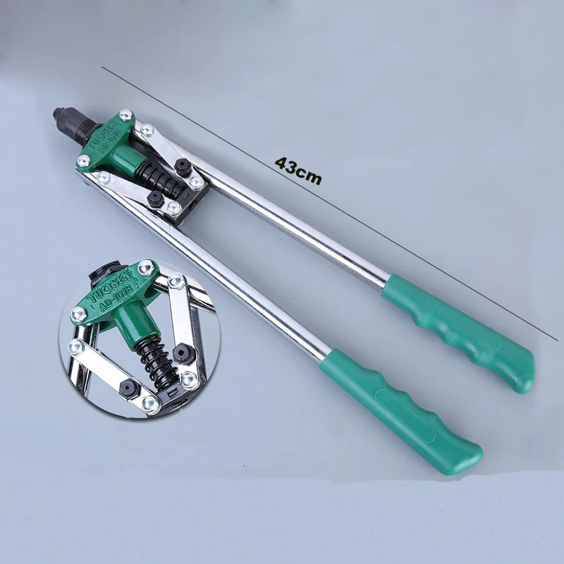 17 &quotВысокое качество заклепки пистолет ручной Клепальщик двойные ручки гвоздь