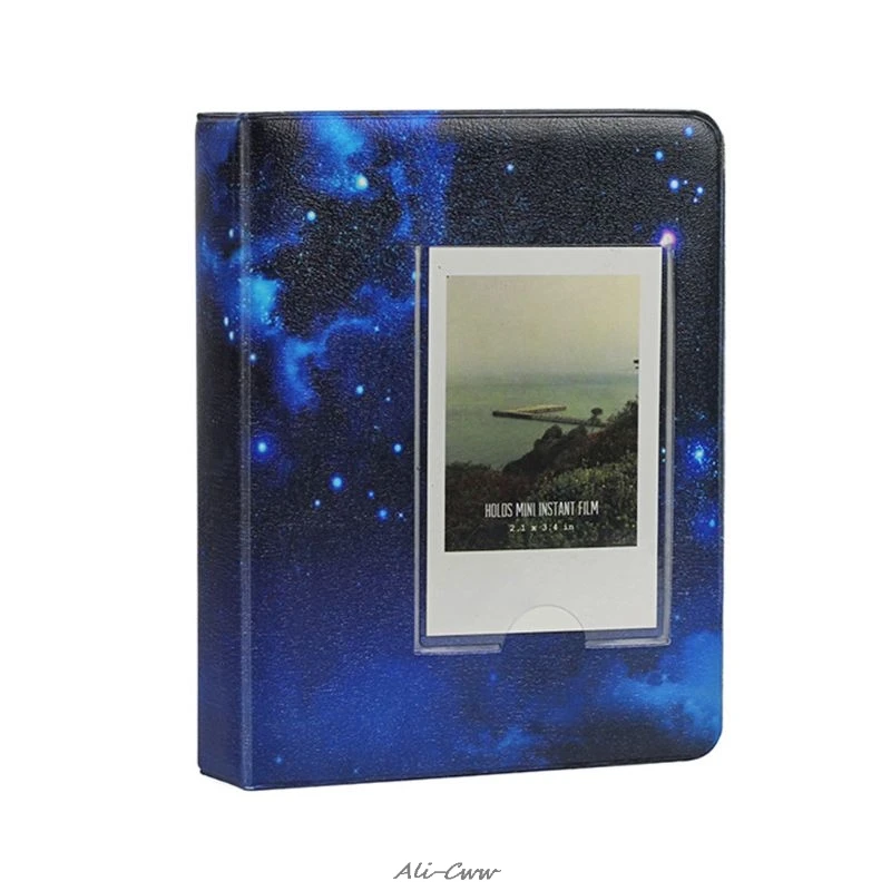 64 кармана 3 дюймов звездное небо фотоальбом для Fujifilm Instax Mini films 9 8 7s 90 70 25 имя держатель для карт мини альбом