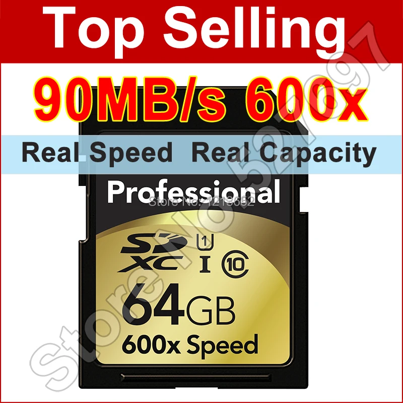 Новый 90 МБ/с. 600x16 ГБ 32 64 128 SD Карты SDHC SDXC class 10 флэш карты памяти uhs i для canon nikon