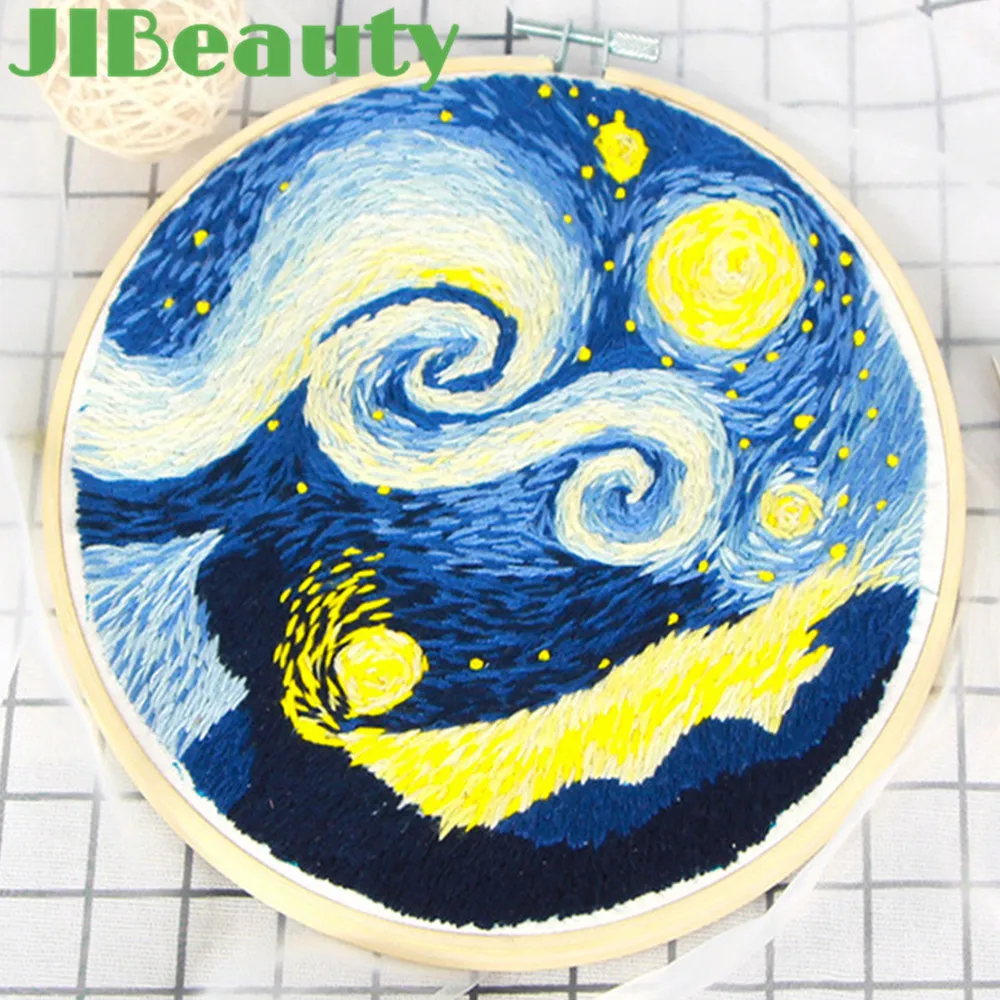 Европа DIY лента цветы вышивка набор с рамкой для начинающих Рукоделие наборы