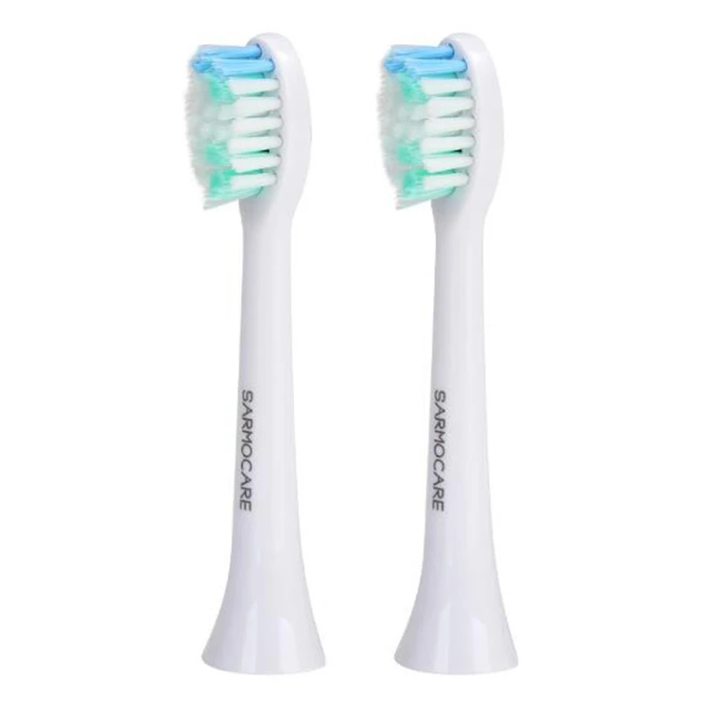 2 шт. отбеливание зубов Головка зубной щётки для Sarmocare S100/200 ультра sonic Электрический подходит Digoo DG-YS11 зубные щетки головы