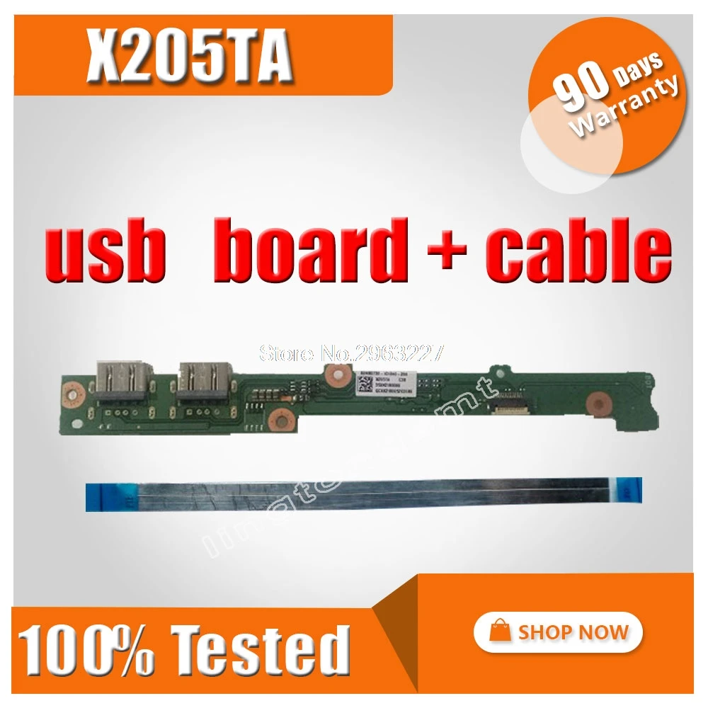 

Оригинал для For Asus X205T X205TA USB кнопка включения + кабель X205TA IO DA0XK2PI4C0 тест хороший Бесплатная доставка