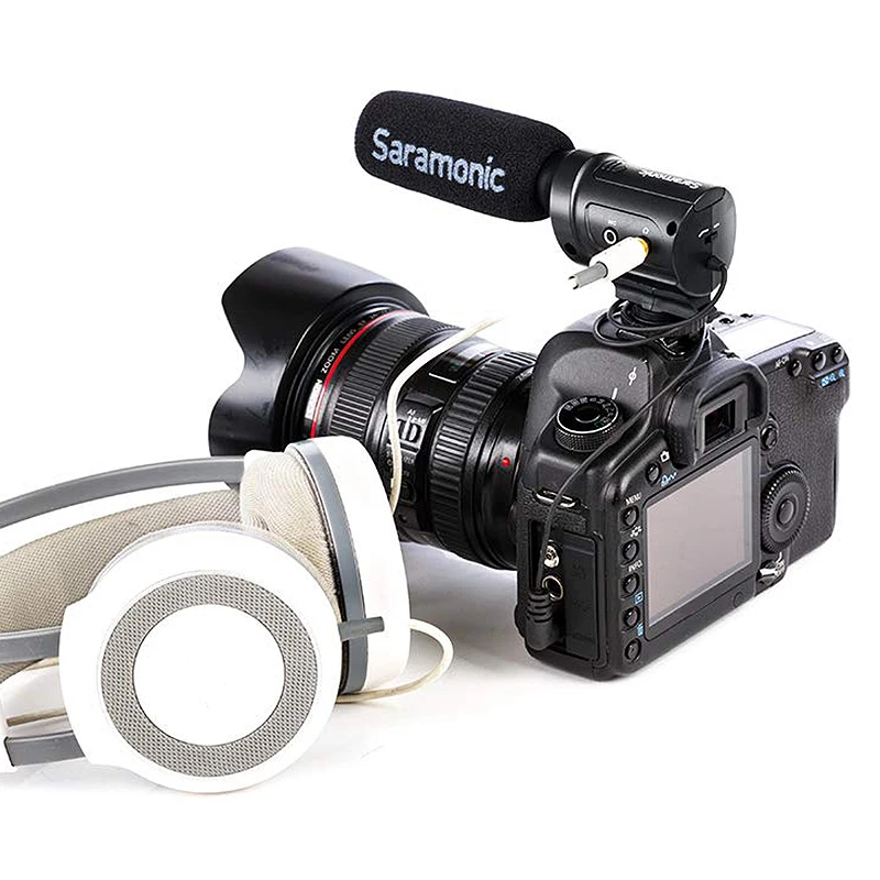 Saramonic Sr-M3 мини направленный конденсаторный микрофон для Nikon Canon sony Dslr камер и видеокамер
