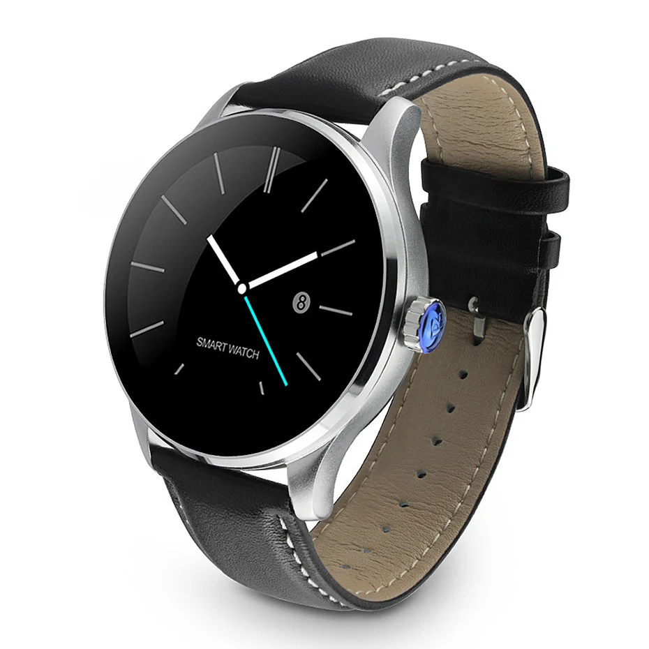 Leather Strap COLMI K88H пульсометр монитор сна сообщения Сидячий напоминание Bluetooth для Android IOS мужские женские и Детские умные часы - Цвет: Leather Strap